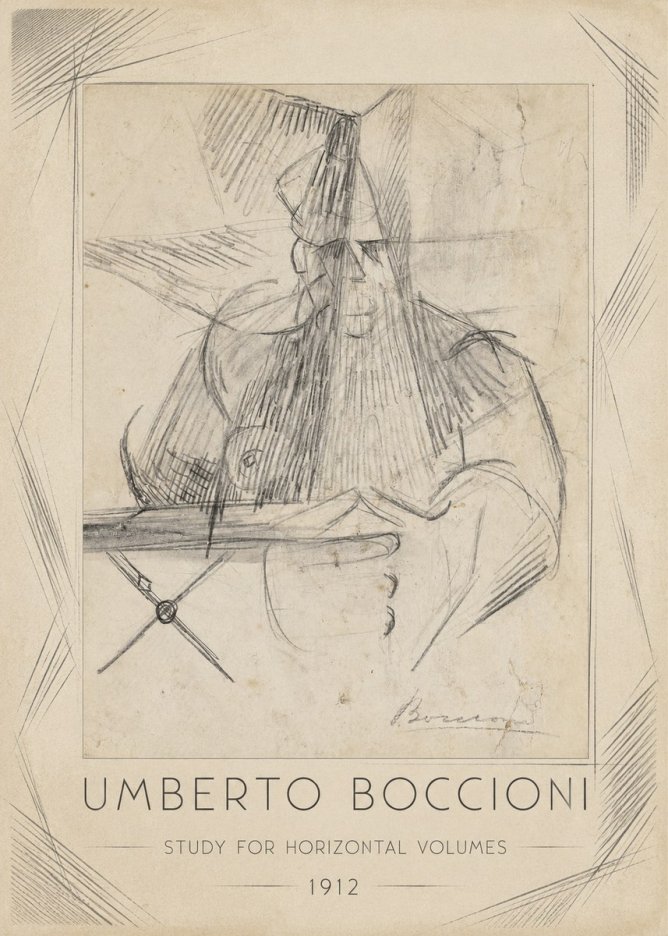 Umberto Boccioni Study for Horizontal Volumes No1 - Plakat
