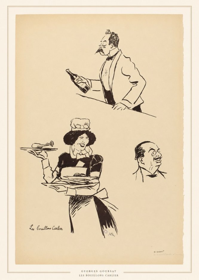 Georges Goursat Les Bouillons Carlier II No5 - Plakat
