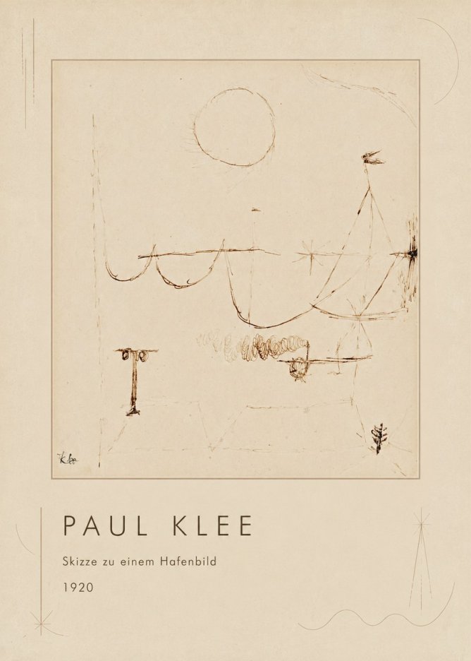 Paul Klee Skizze Zu Einem Hafenbild No1 - Plakat