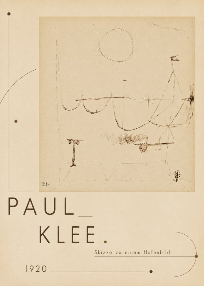 Paul Klee Skizze Zu Einem Hafenbild No3 - Plakat