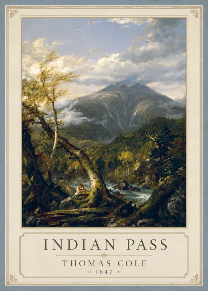 Thomas Cole Indian Pass II No1 - Plakat