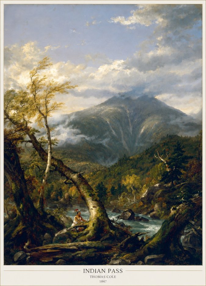 Thomas Cole Indian Pass II No6 - Plakat