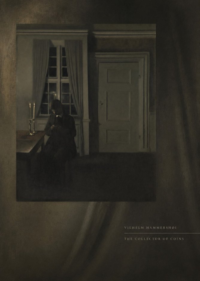 Vilhelm Hammershøi The Collector of Coins No5 - Plakat
