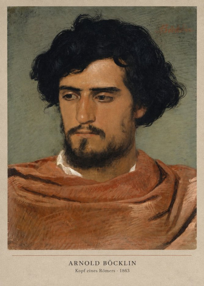 Arnold Böcklin Kopf Eines Römers No2 - Plakat