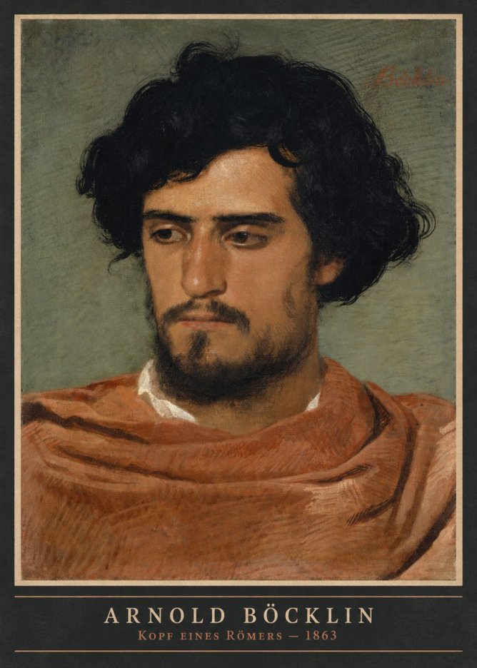 Arnold Böcklin Kopf Eines Römers No4 - Plakat