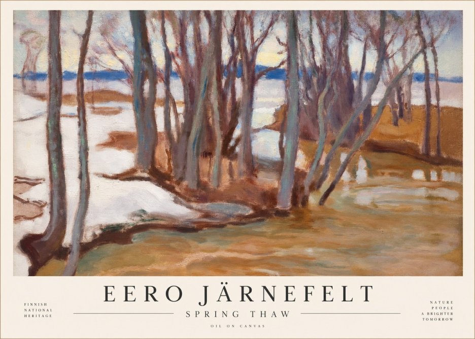 Eero Järnefelt Spring Thaw No4 - Plakat