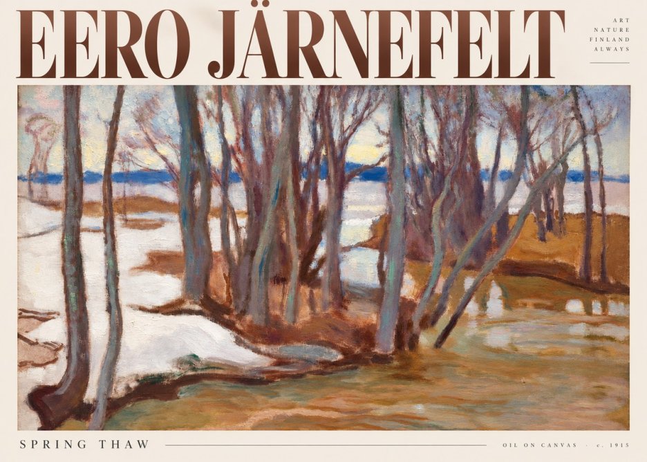 Eero Järnefelt Spring Thaw No5 - Plakat