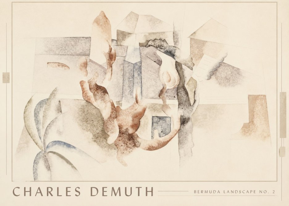 Charles Demuth Bermuda Landscape No. 2 No1 - Plakat