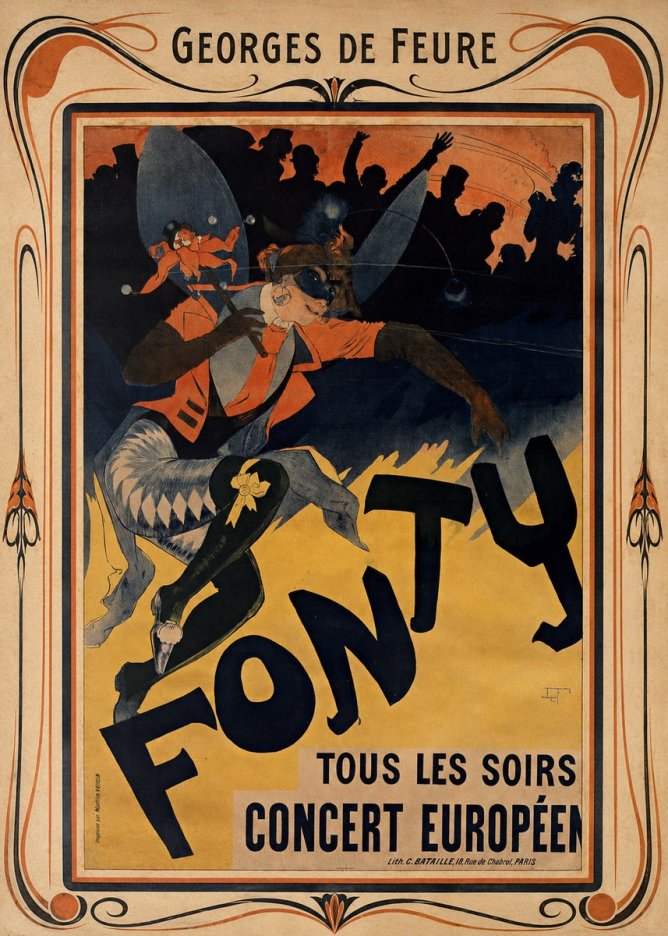 Georges de Feure Fonty III No1 - Plakat