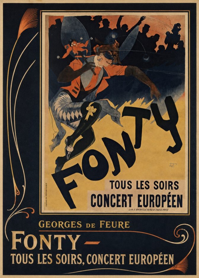 Georges de Feure Fonty III No6 - Plakat