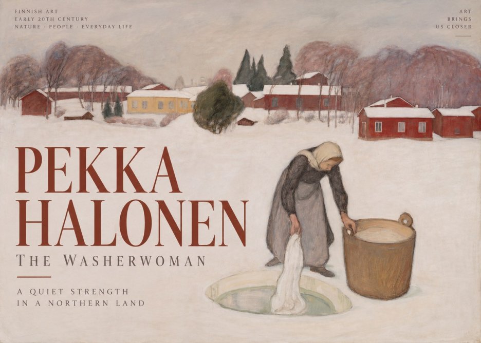 Pekka Halonen The Washerwoman No2 - Plakat