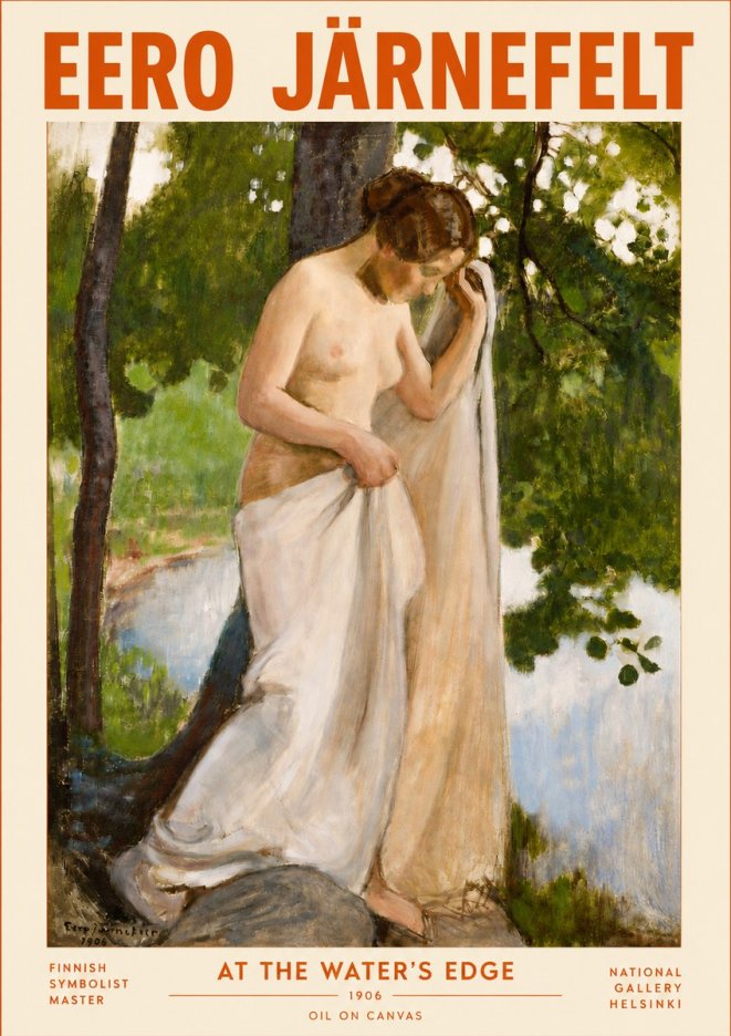 Eero Järnefelt At the Water's Edge No4 - Plakat