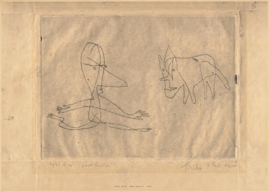 Paul Klee Was Läuft Er? No6 - Plakat
