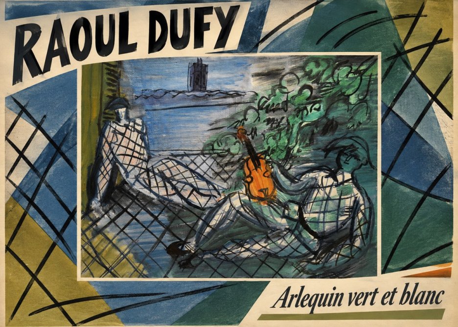 Raoul Dufy Arlequin Vert Et Blanc No3 - Plakat