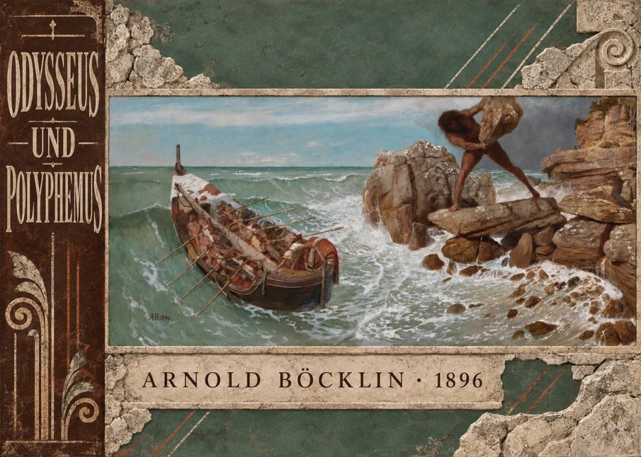 Arnold Böcklin Odysseus Und Polyphemus No6 - Plakat