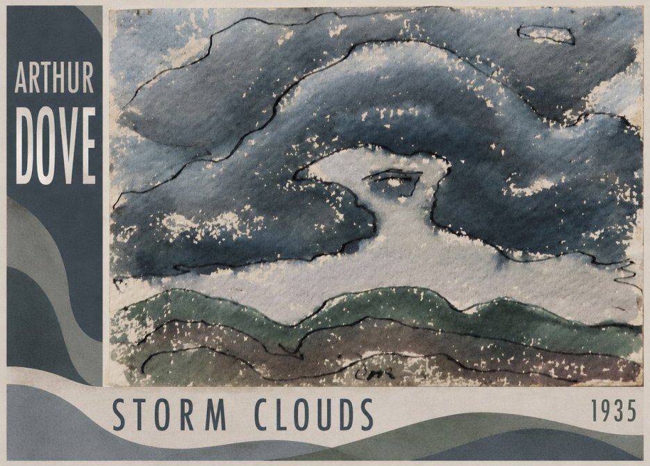 Arthur Dove Storm Clouds No2 - Plakat