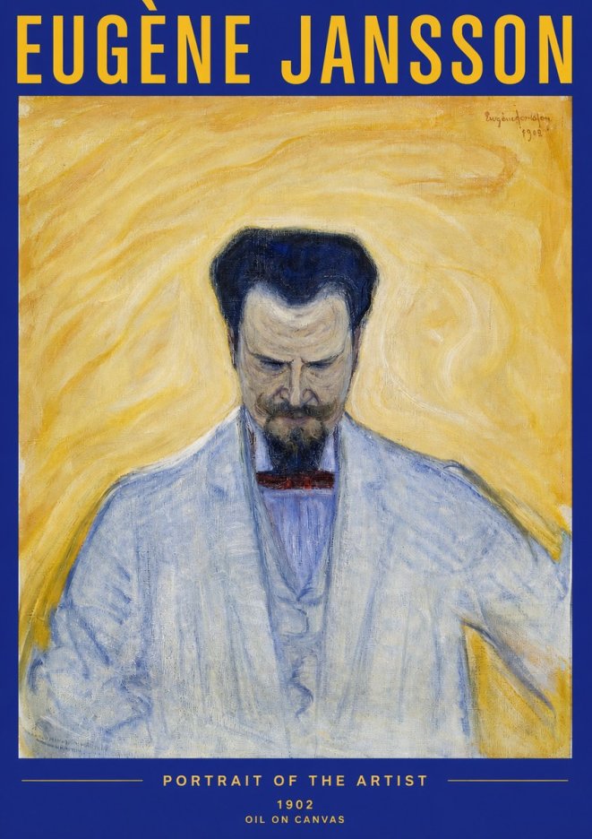 Eugène Jansson Portrait of the Artist II No2 - Plakat