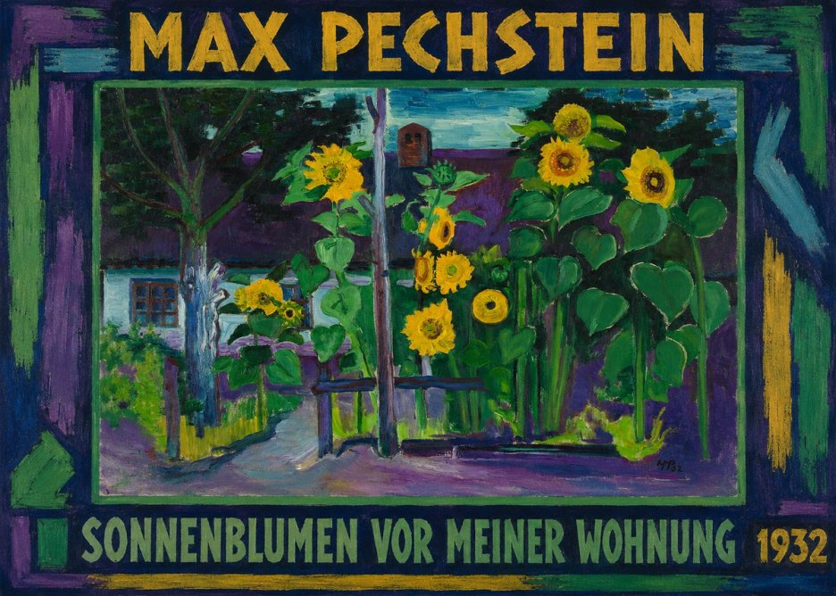 Max Pechstein Sonnenblumen Vor Meiner Wohnung No1 - Plakat