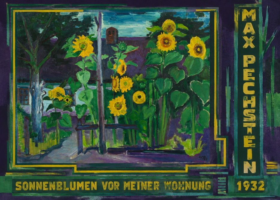 Max Pechstein Sonnenblumen Vor Meiner Wohnung No3 - Plakat