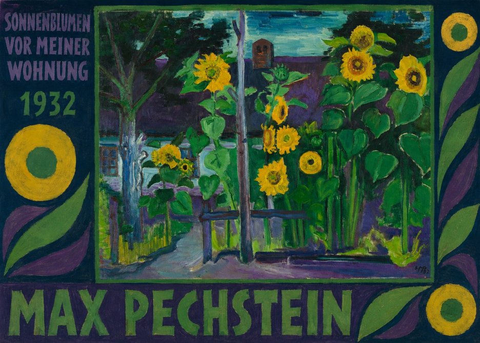 Max Pechstein Sonnenblumen Vor Meiner Wohnung No4 - Plakat