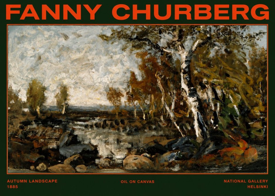 Fanny Churberg Autumn Landscape No2 - Plakat