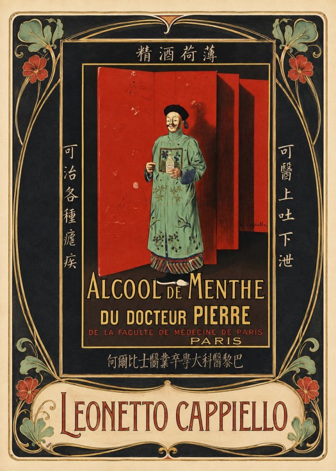 Leonetto Cappiello Alcool De Menthe Du Docteur Pierre No3 - Plakat
