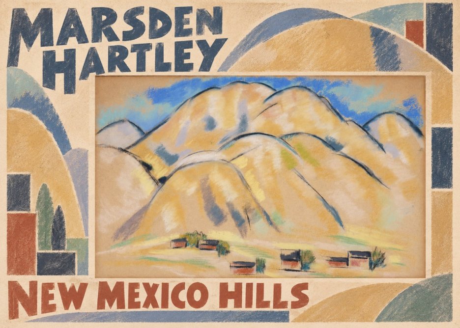Marsden Hartley New Mexico Hills No6 - Plakat
