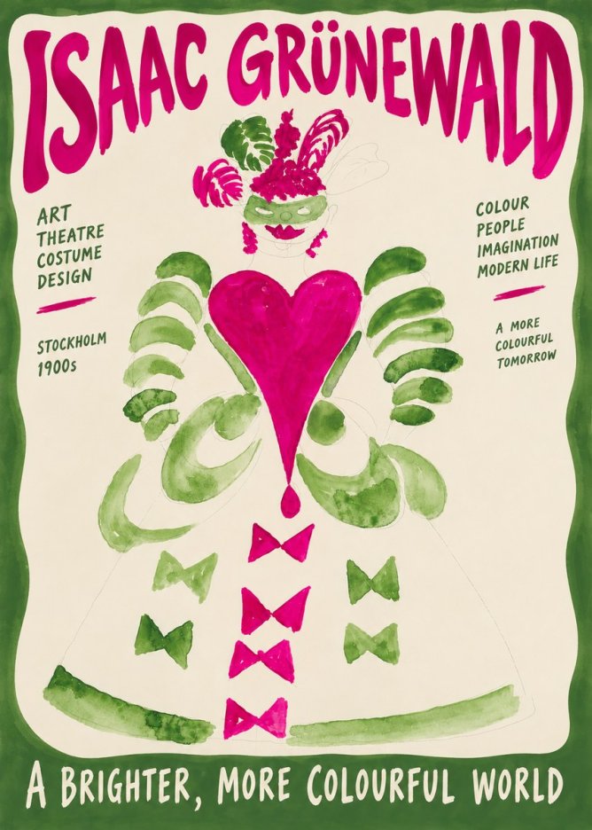 Isaac Grünewald Costume Design XVI No6 - Plakat