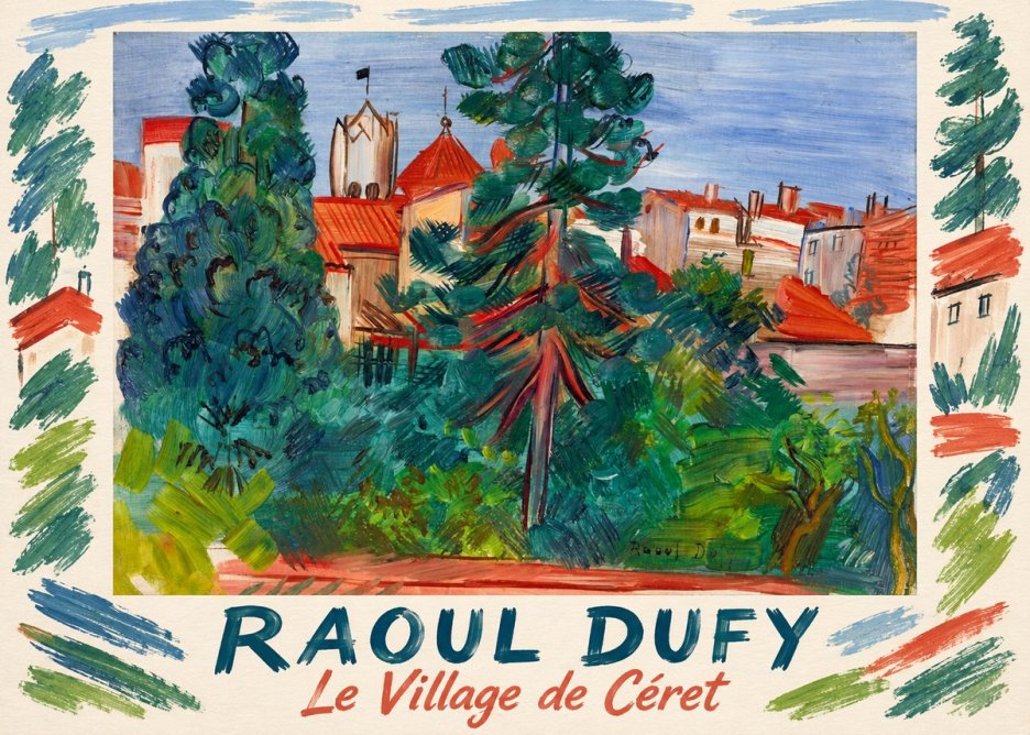 Raoul Dufy Le Village De Céret No1 - Plakat
