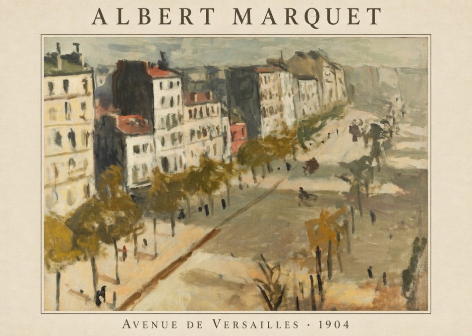 Albert Marquet Avenue De Versailles · 1904 No4 - Plakat