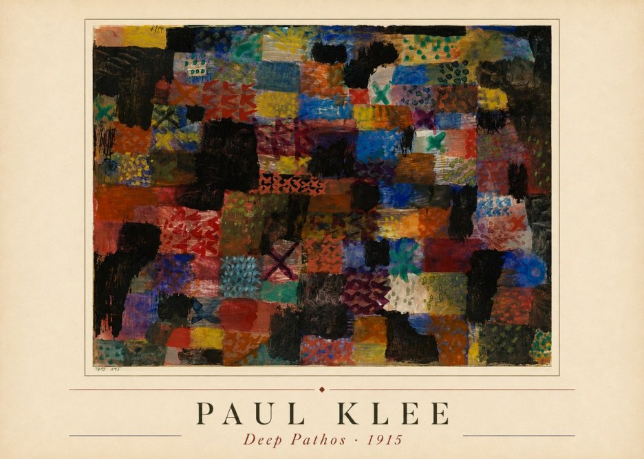 Paul Klee Deep Pathos No1 - Plakat