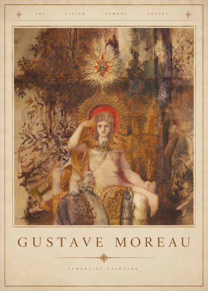 Gustave Moreau Jupiter and Semele III No4 - Plakat