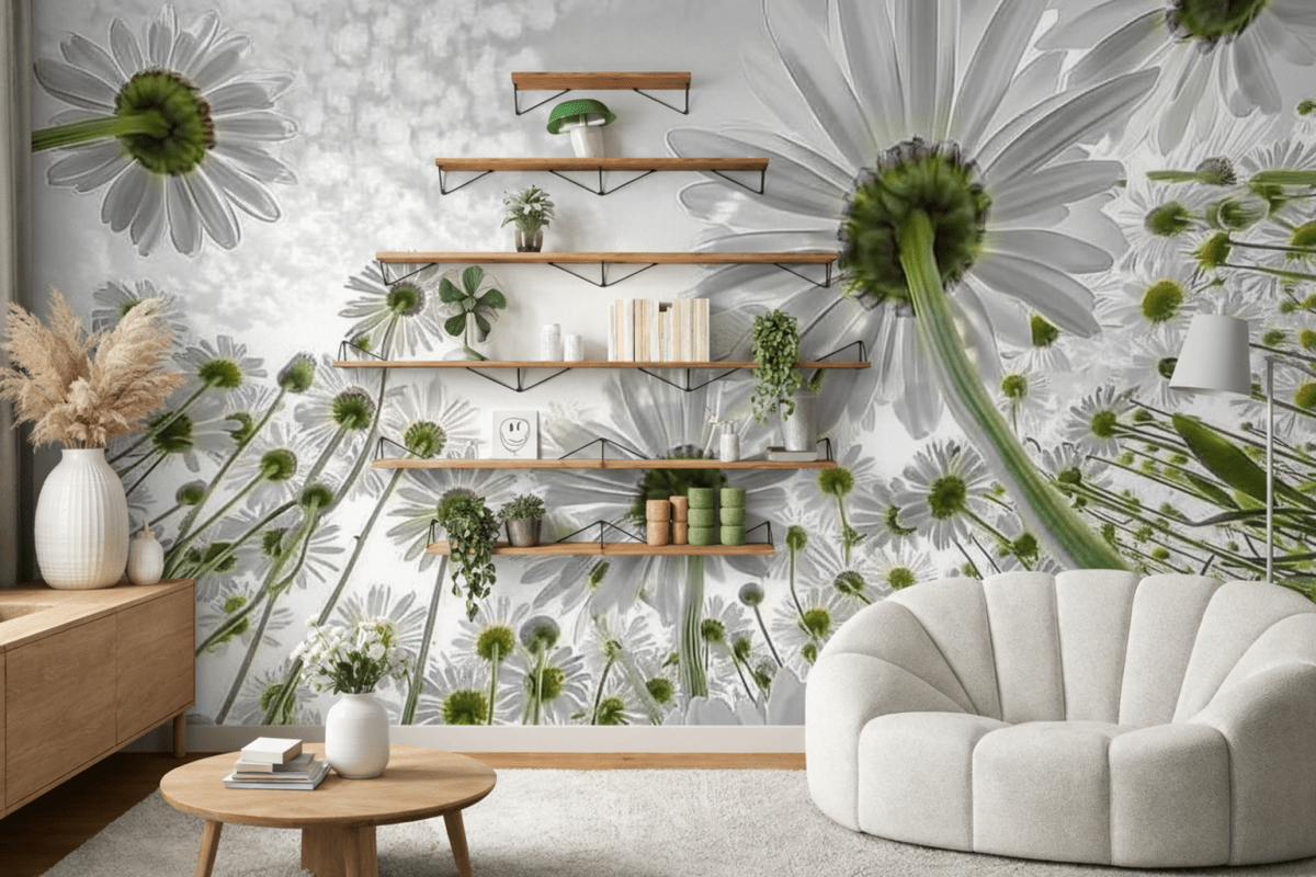 Sunlit Blossom Field