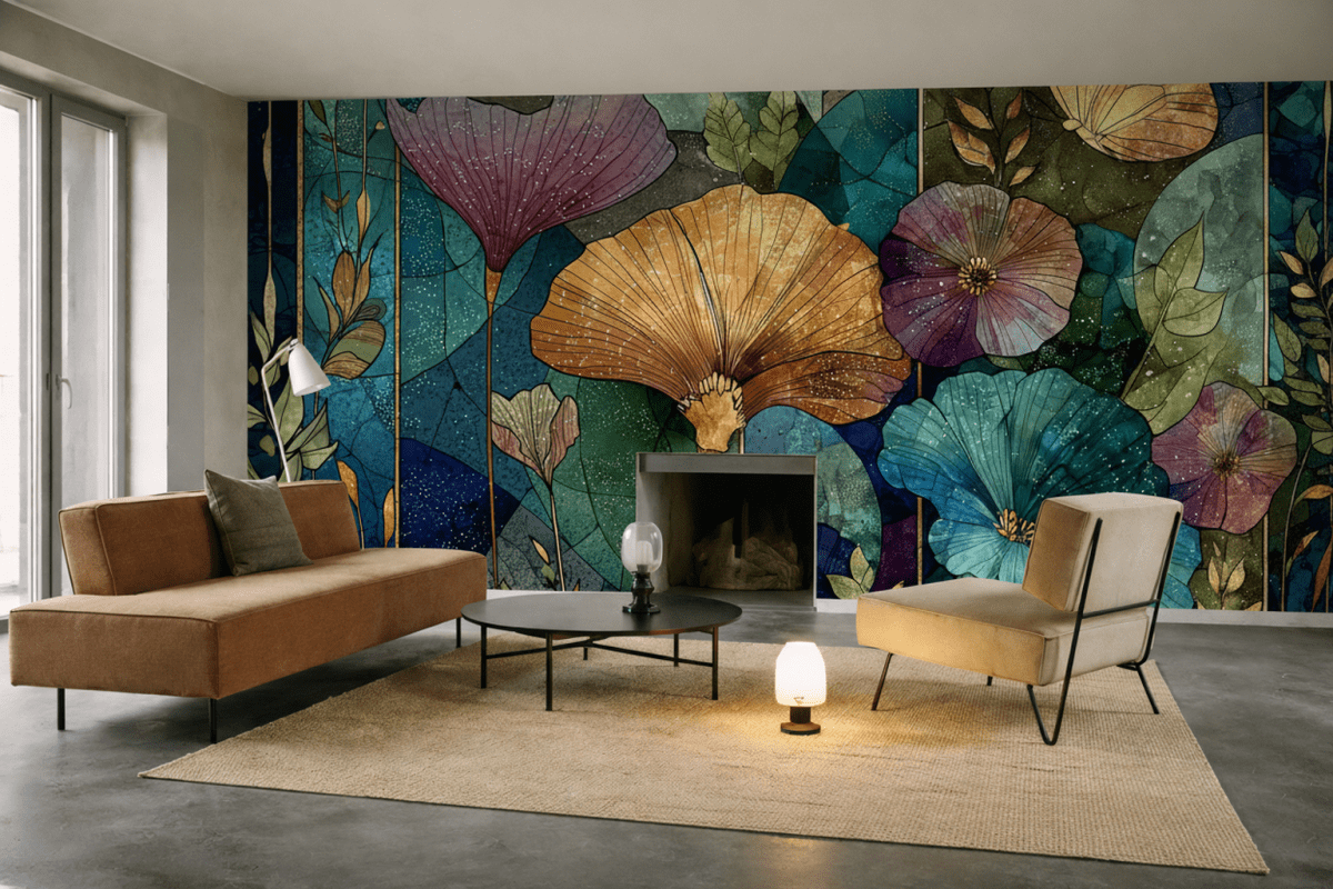 Vibrant Flora Mosaic