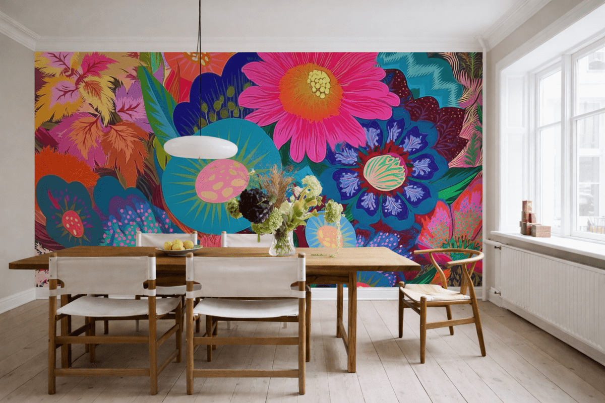 Vibrant Flora Mosaic