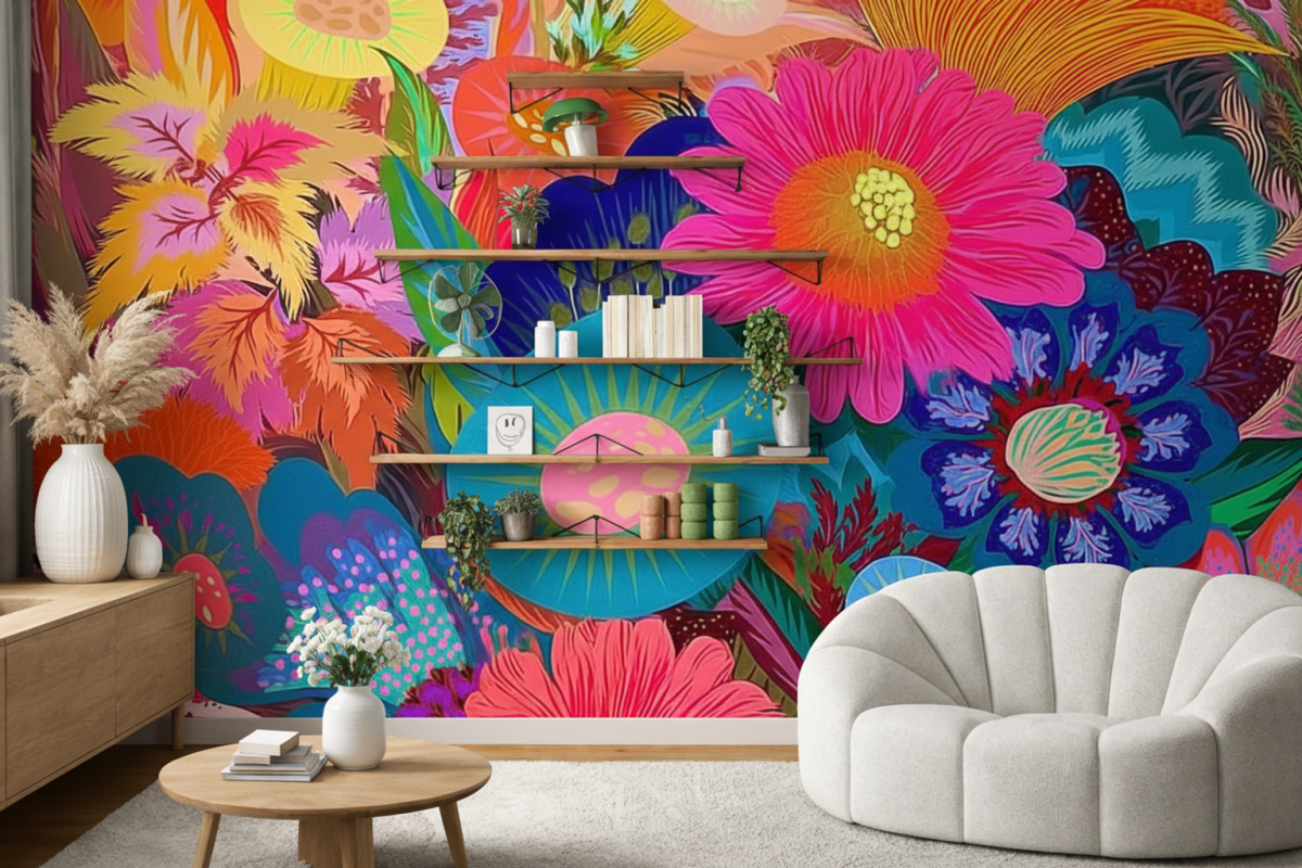 Vibrant Flora Mosaic