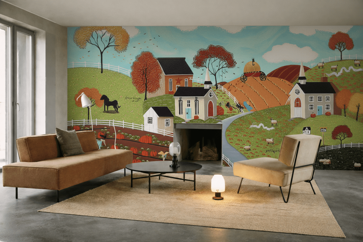 Autumnal Pastoral Scene