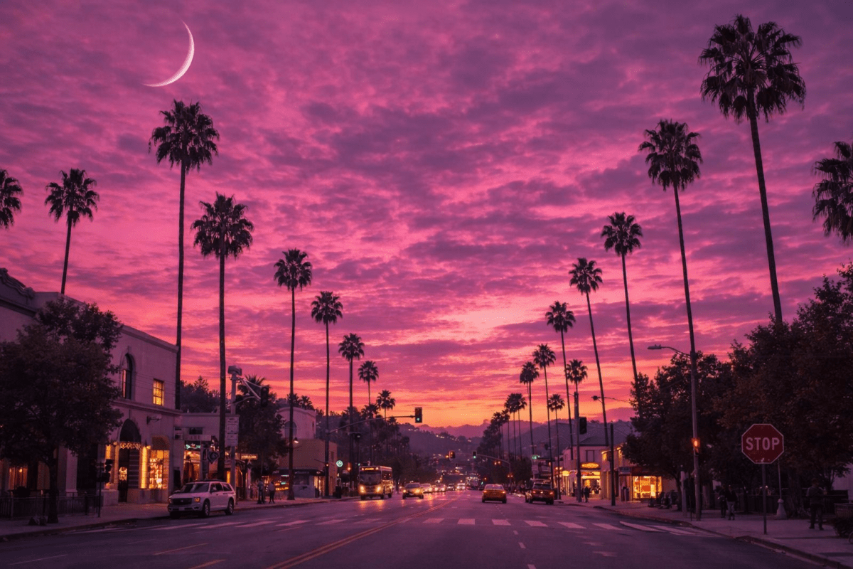 Twilight Palms