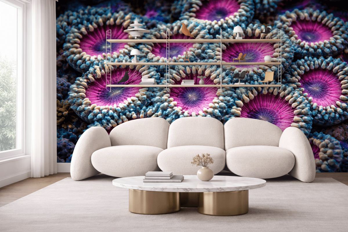 Coral Blossom Mosaic