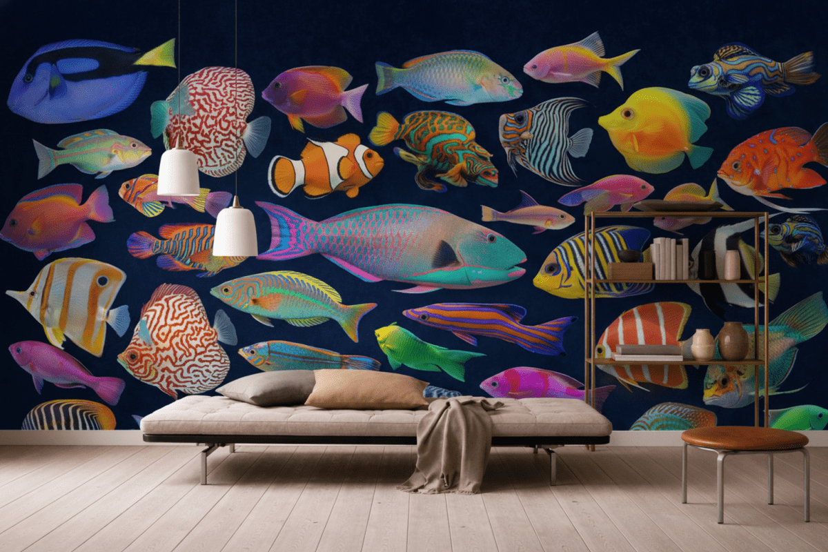 Vibrant Aquatic Mosaic