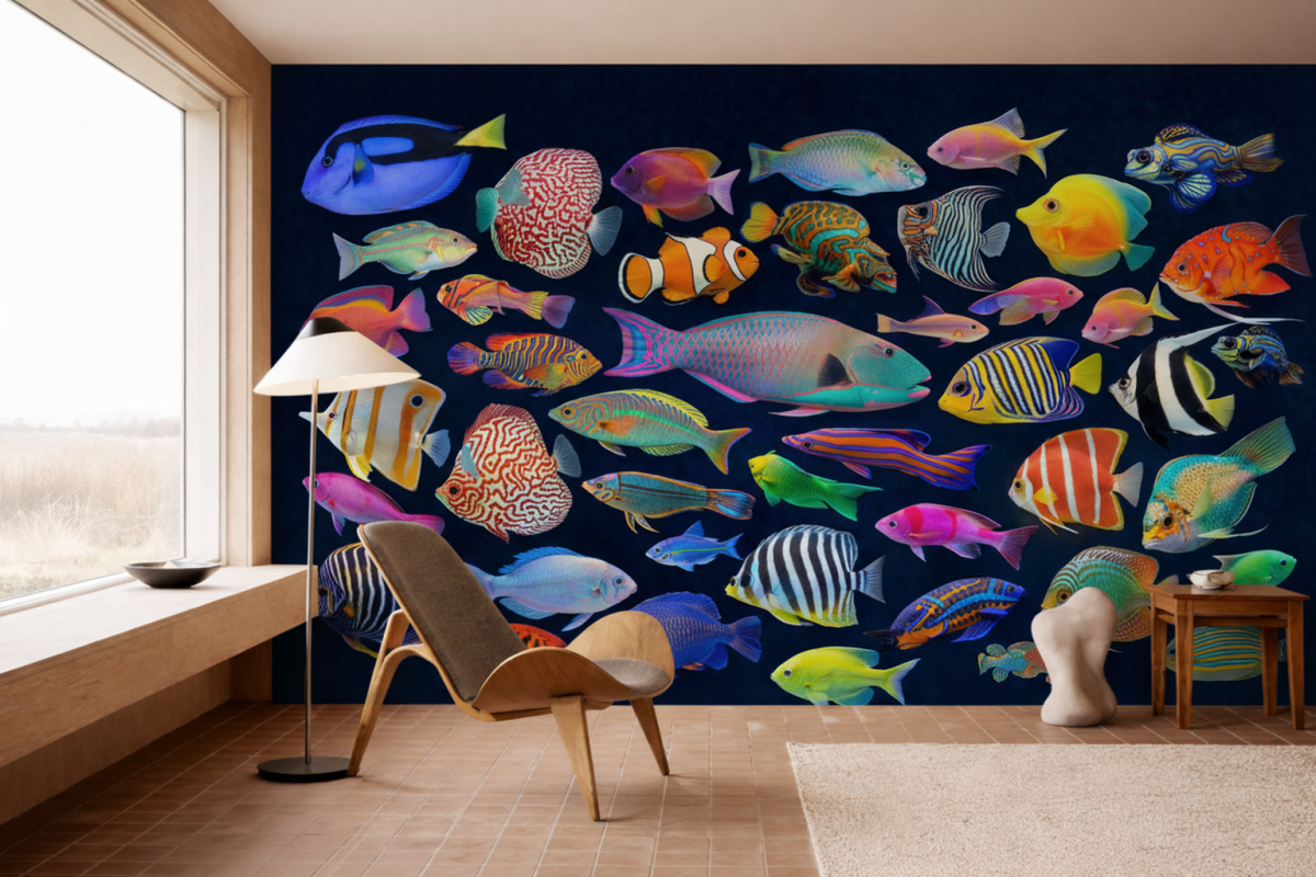 Vibrant Aquatic Mosaic
