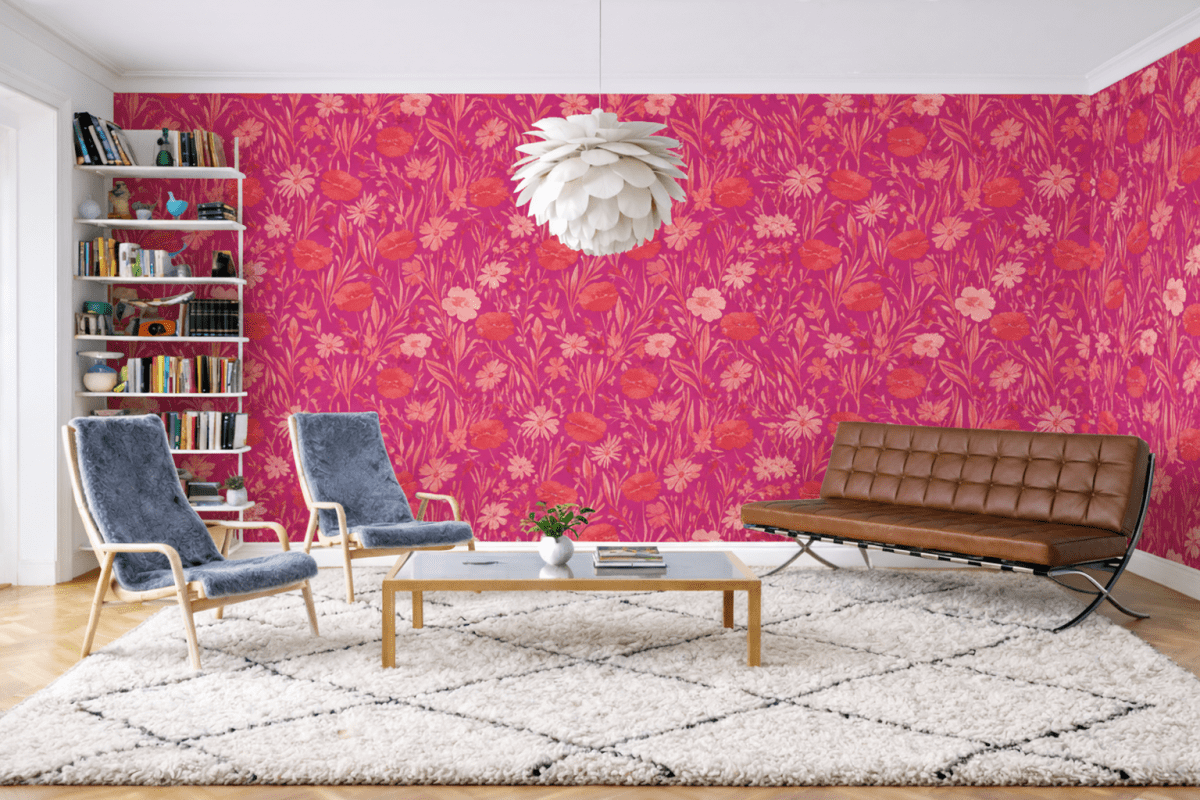 Crimson Blossom Field