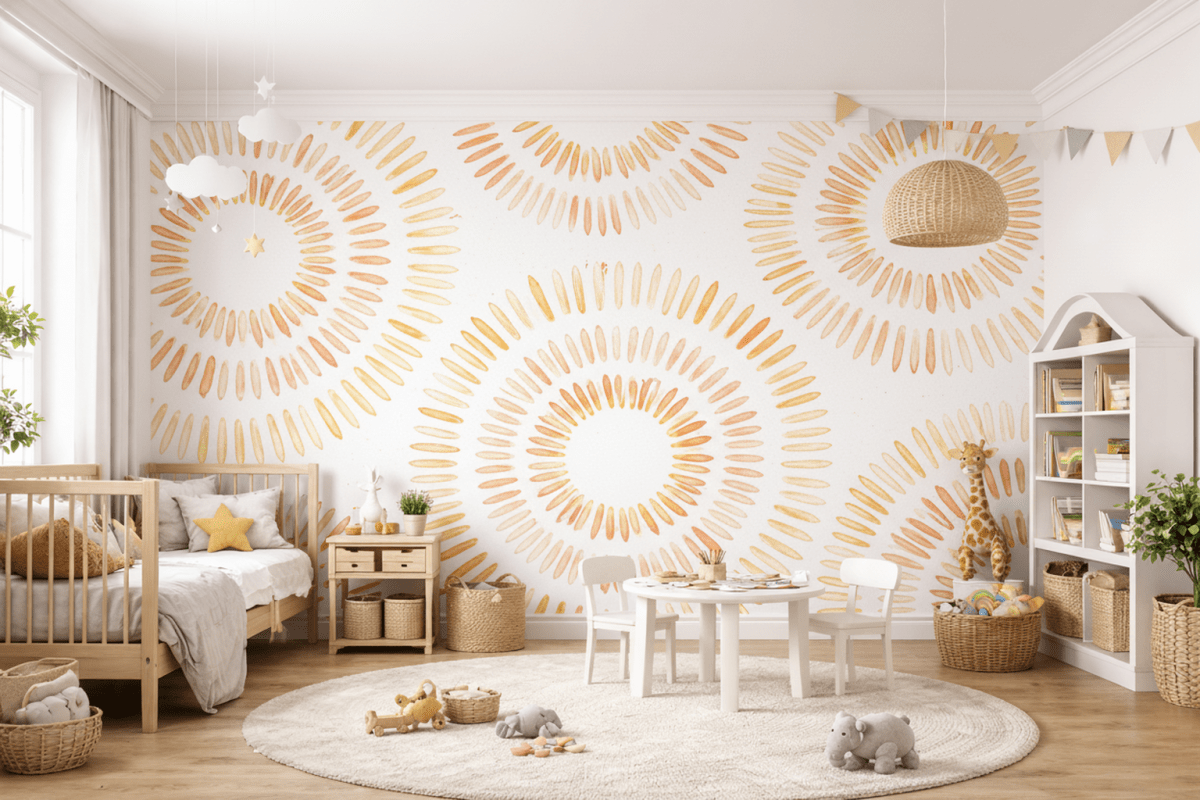 Radiant Pebble Mural