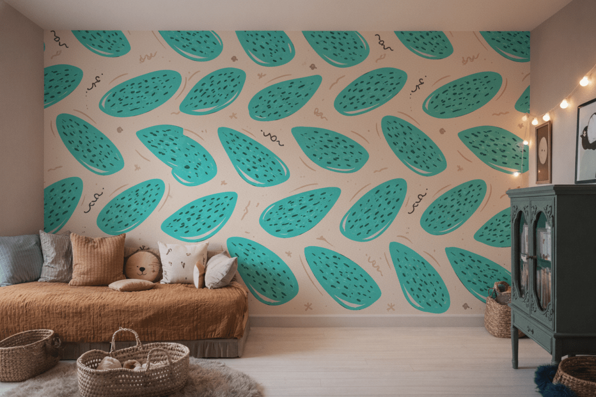 Aqua Streaks Motif