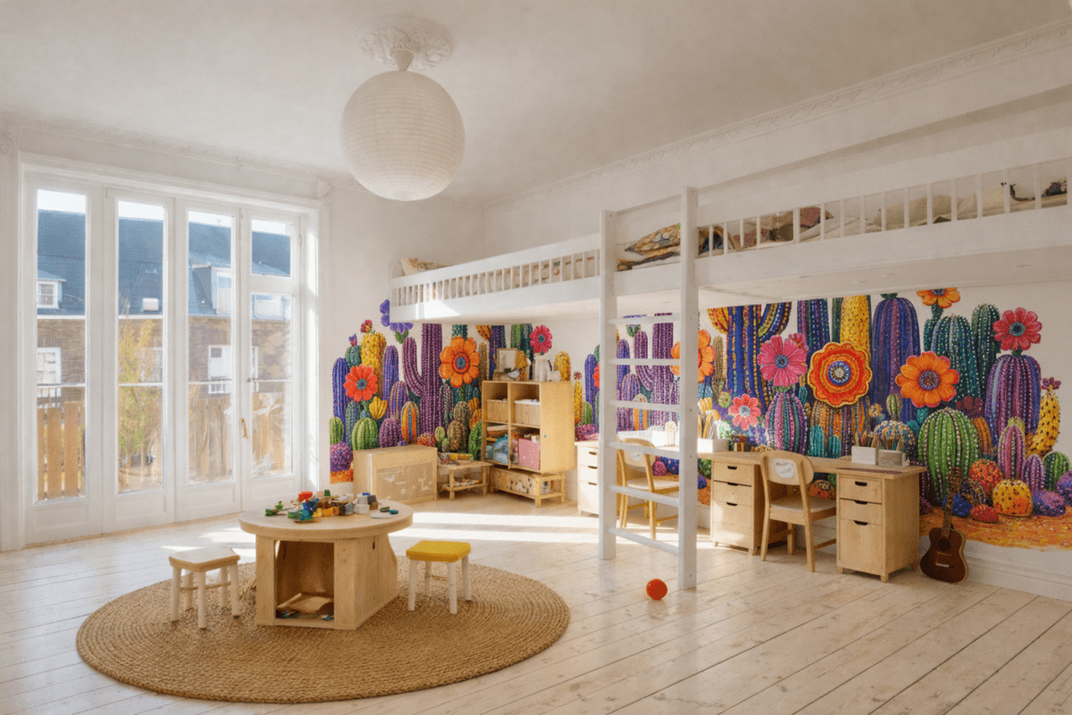 Vibrant Cactus Oasis