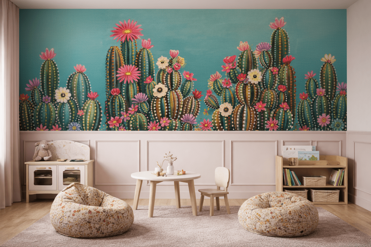 Cactus Blossom Mural