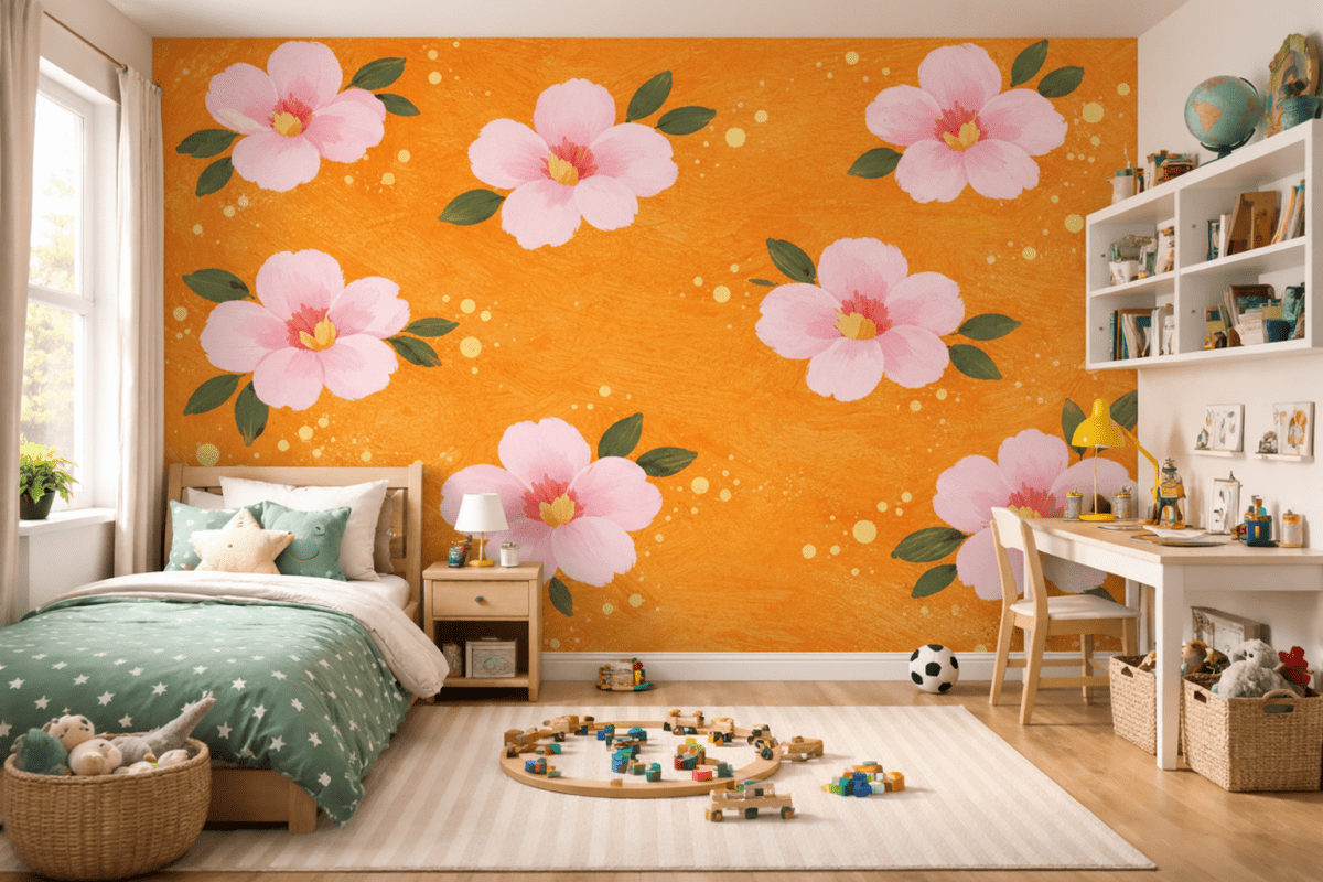 Coral Blossom Mosaic