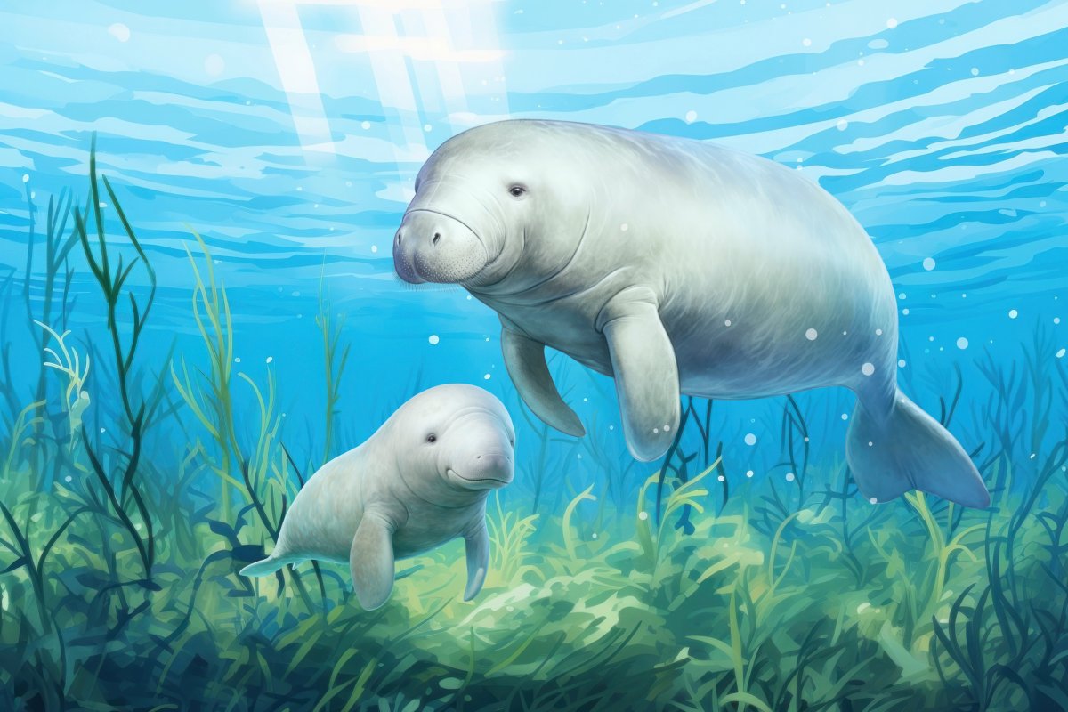 Manatee Underwater Crest