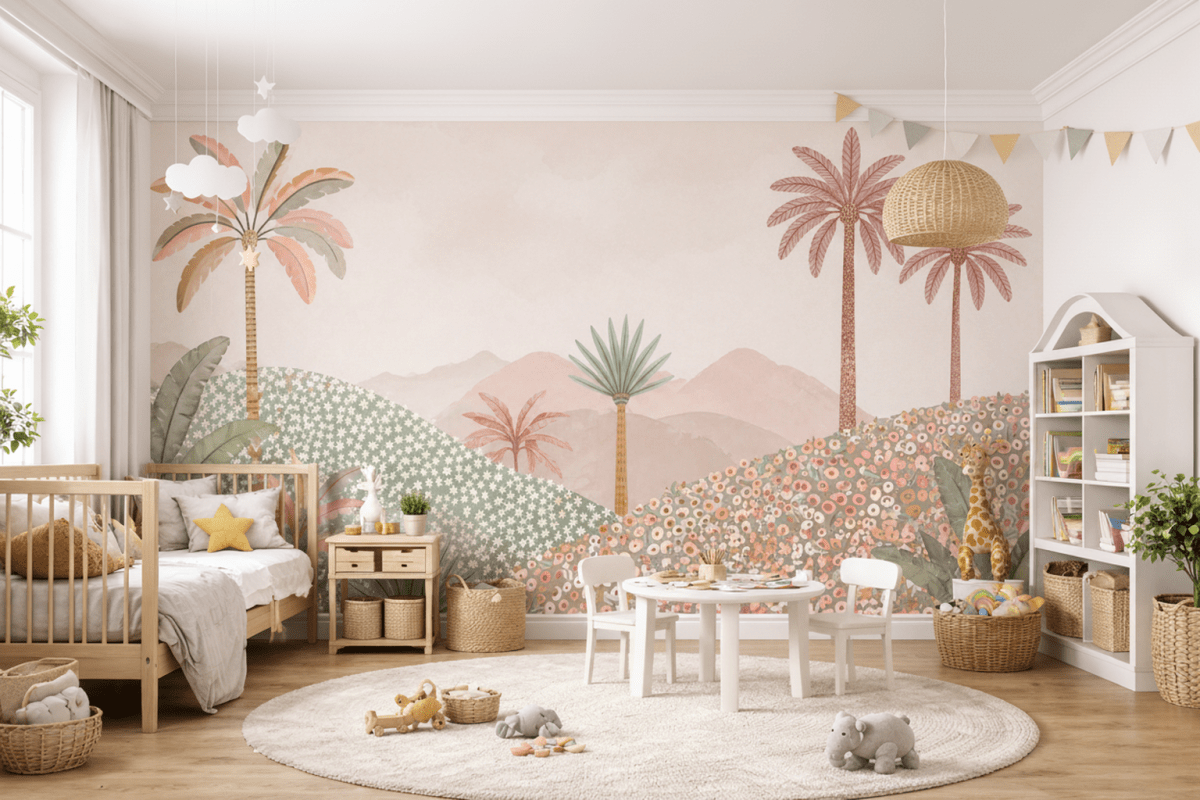 Sunlit Palm Oasis