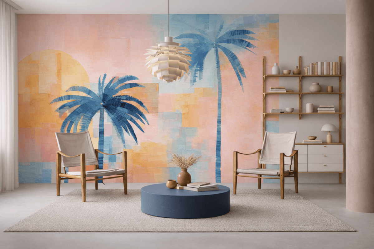 Sunset Palms Mural